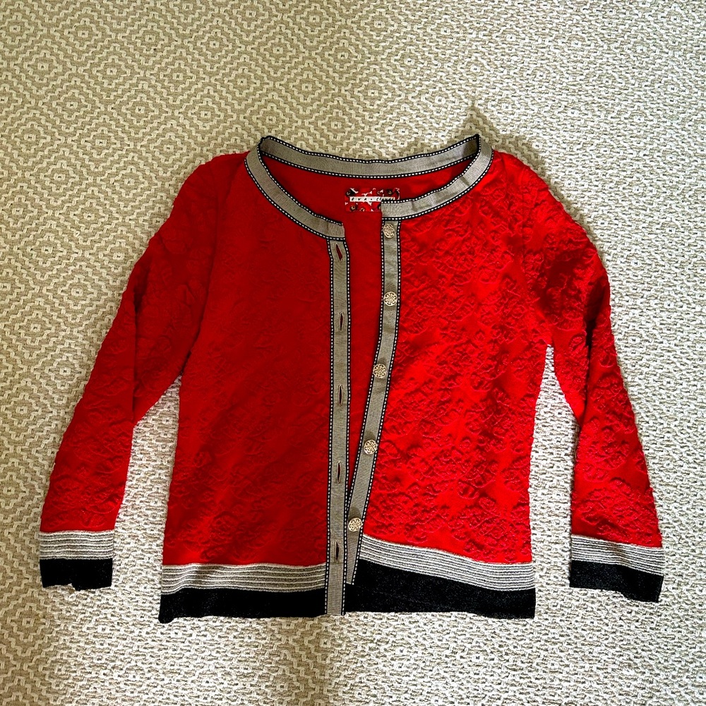 Eva And Claudi Red Cardigan M